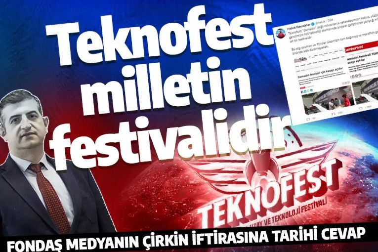 Haluk Bayraktar'dan Teknofest'i karalamaya kalkan fondaş medyaya tarihi cevap: