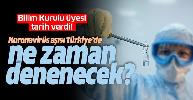 Koronavirüs aşısı Türkiye'de ne zaman denenecek? Bilim Kurulu üyesi tarih verdi