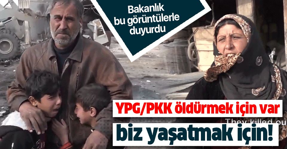 MSB paylaştı: PKK/YPG öldürmek için var, biz yaşatmak için .