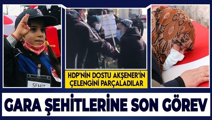 Gara şehitlerine son görev! Şehit yakınından Akşener tepkisi: Hem PKK'ya yardım ediyorlar hem de çelenk gönderiyorlar