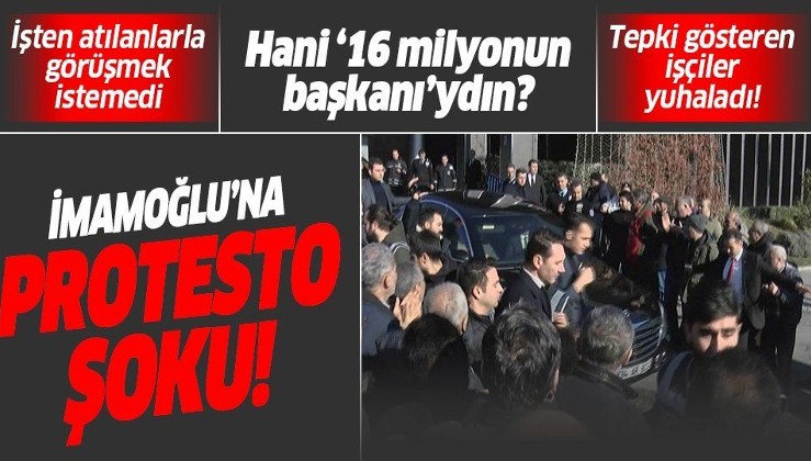 İBB Başkanı Ekrem İmamoğlu'na Şişli'de protesto!.