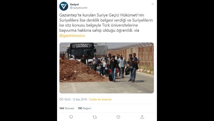 Suriyeli öğrenciler lise denklik belgesiyle Türkiye’deki üniversitelere başvurabiliyor mu?