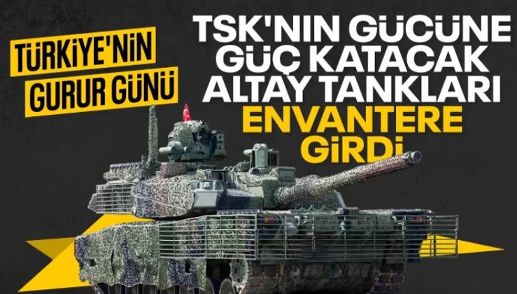 Savunma sanayiinde tarihi gün: ALTAY tanklarının ilk teslimatı gerçekleştirildi