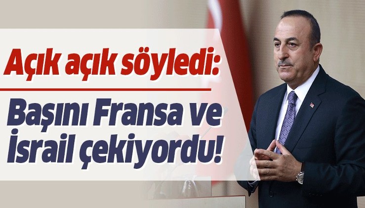Son dakika: Dışişleri Bakanı Mevlüt Çavuşoğlu: Fransa ve İsrail YPG/PKK devleti kurmak istiyordu.