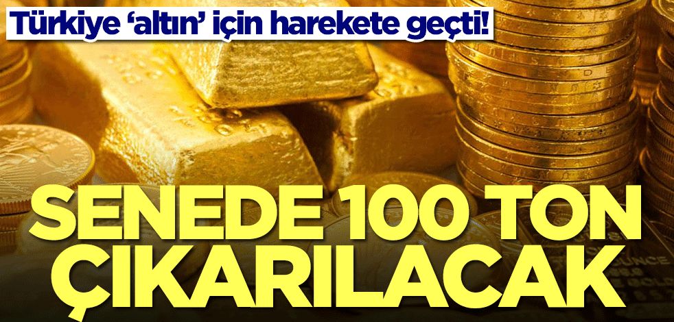 Türkiye ‘altın’ için harekete geçti! Senede 100 ton altın çıkarılması bekleniyor