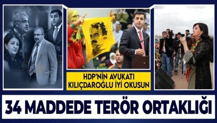 “HDP siyasi parti, suçu ne?” diye soranlar iyi okusun! İşte 34 maddede Kandil'in sözcüsü HDP'nin suçları