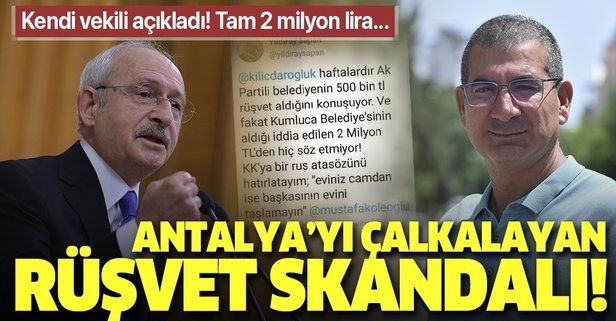 CHP'li eski vekil Yıldıray Sapan'dan CHP'li Kumluca Belediyesi'ne rüşvet suçlaması!