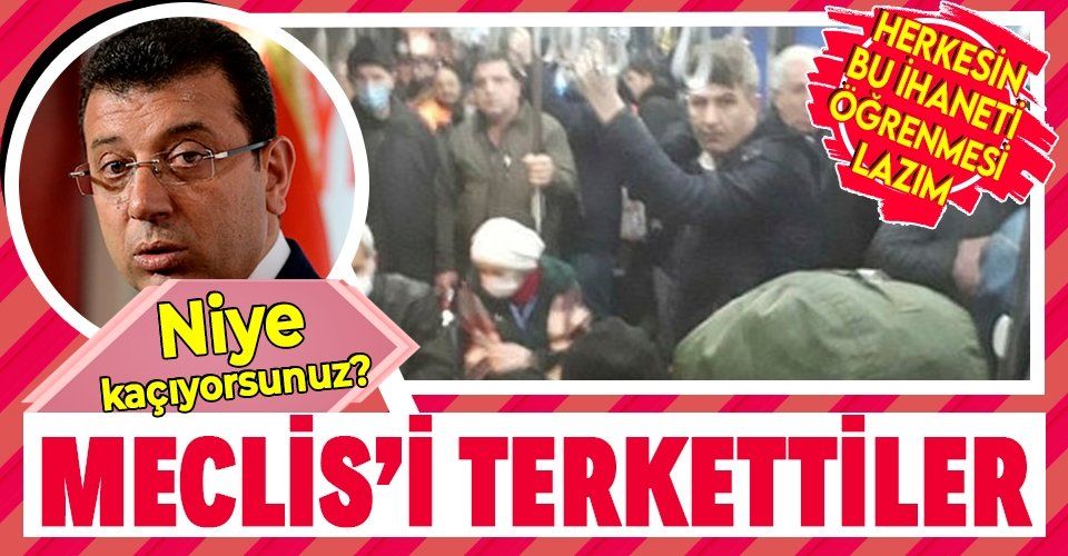 Ekrem İmamoğlu'nun Fazilet durağı yalanından rahatsız olan CHP ve İYİ Parti'liler İBB Meclisi’ni terk etti!