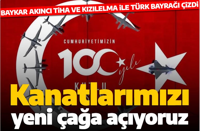 Kanatlarımızı yeni çağa açıyoruz! BAYKAR, AKINCI TİHA ve KIZILELMA ile Türk bayrağı çizdi!