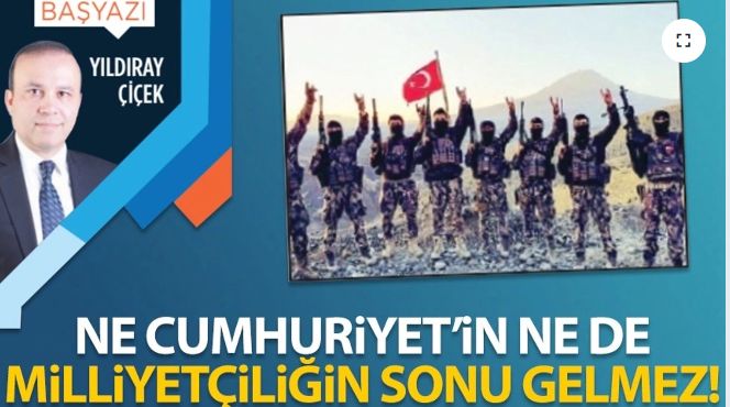 MHP Lideri Bahçeli’nin Basın Danışmanı Yıldıray Çiçek: Ne Cumhuriyet’in ne de milliyetçiliğin sonu gelmez!