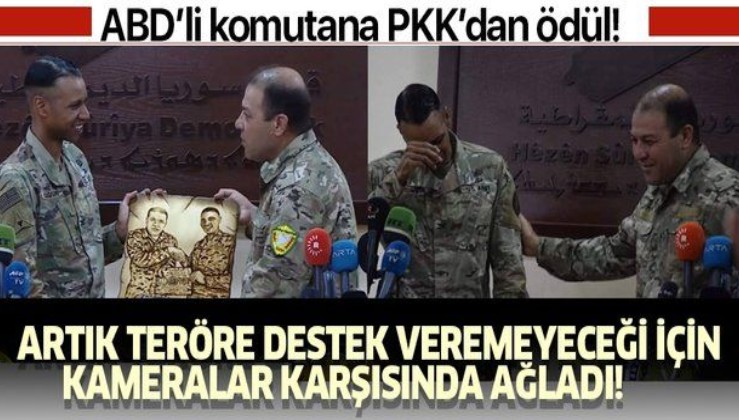 ABD'li komutanın "sözcülük" görevi sona erdi, artık PKK'ya destek çıkamayacağı için kamera karşısında ağladı!