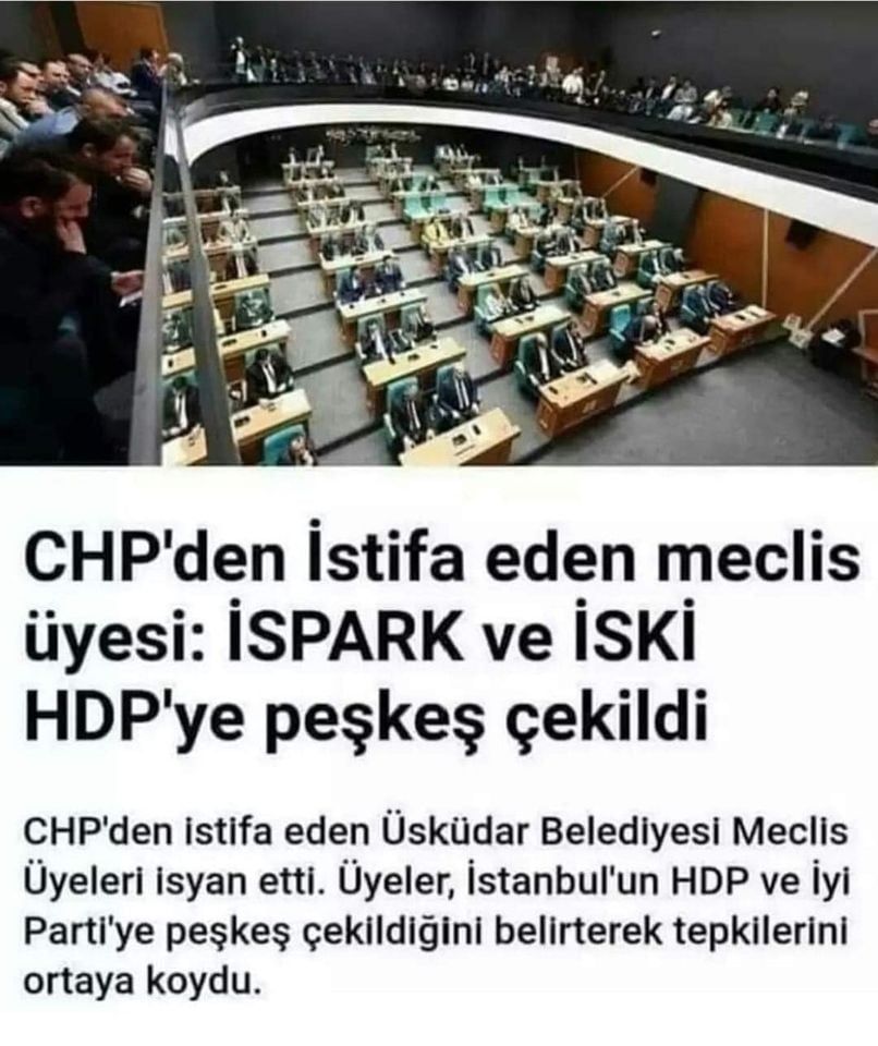 CHP'den İstifa eden meclis üyesi: İSPARK ve İSKİ HDP'ye peşkeş çekildi