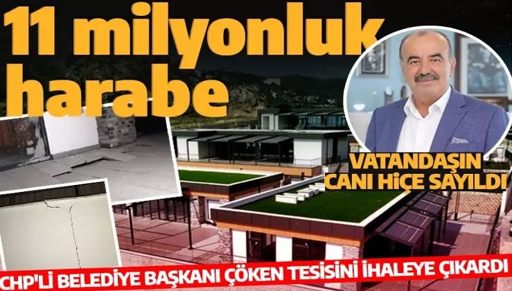 11 milyonluk merkez çöktü! CHP'li belediye başkanı fiyasko çıkan tesisini ihaleye çıkardı!