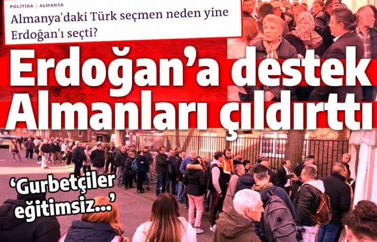 Erdoğan'a yoğun destek Alman devlet medyasını çıldırttı: Gurbetçiler eğitimsiz!