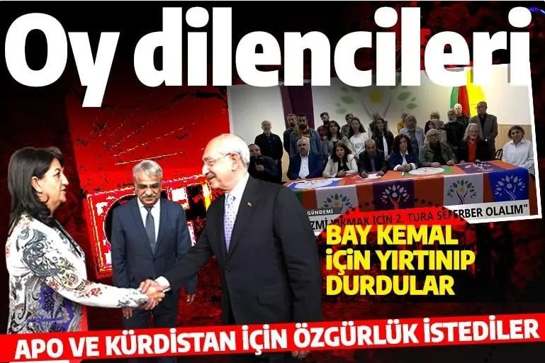 Avrupa'daki HDP'lilerden Kılıçdaroğlu'na destek çağrısı: Apo ve Kürdistan için özgürlük istediler