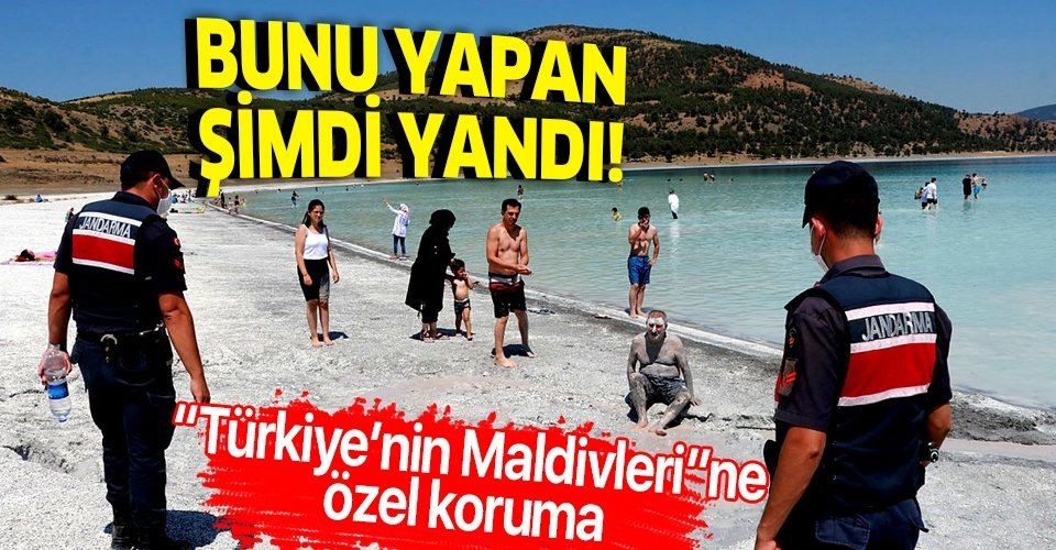 Son dakika: "Türkiye'nin Maldivleri" Salda Gölü'nden kil alanlara 392 lira ceza uygulanıyor!