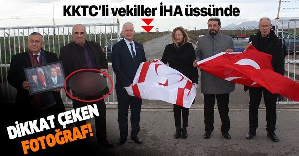 KKTC'li milletvekillerinden İHA'ların konuşlandığı Geçitkale Havaalanı'na ziyaret.