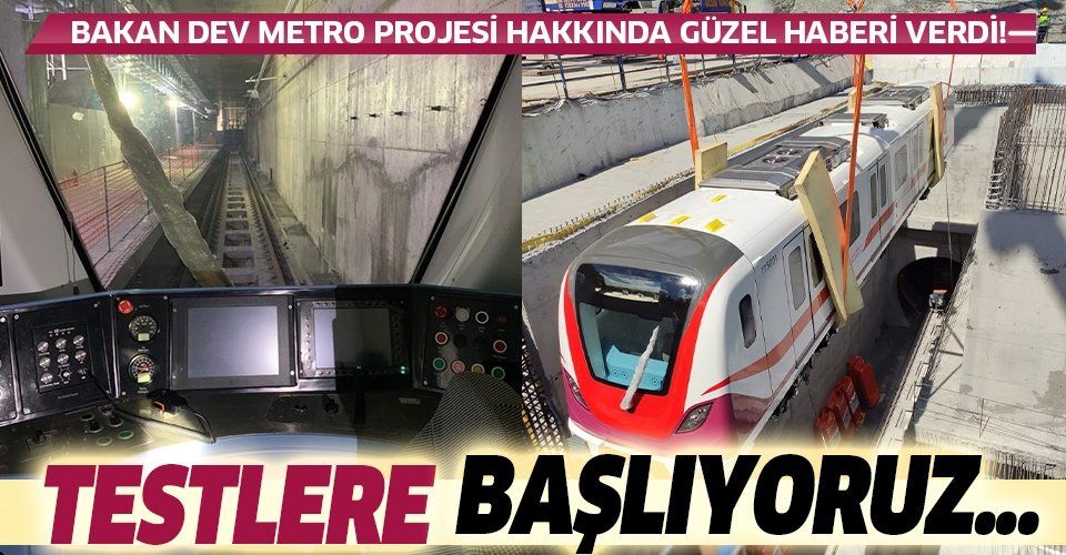 Son dakika: Gayrettepeİstanbul Havalimanı Metrosu'nda ilk tren raylara indi