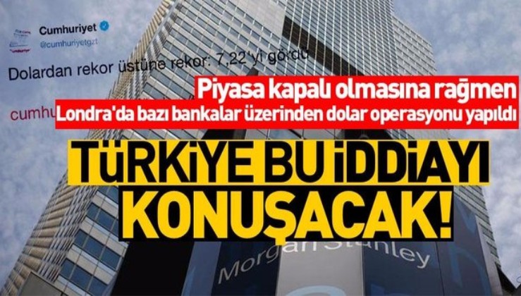 Son dakika iddiası gündemi sarsacak! Türkiye'ye Londra merkezli dolar operasyonu!.