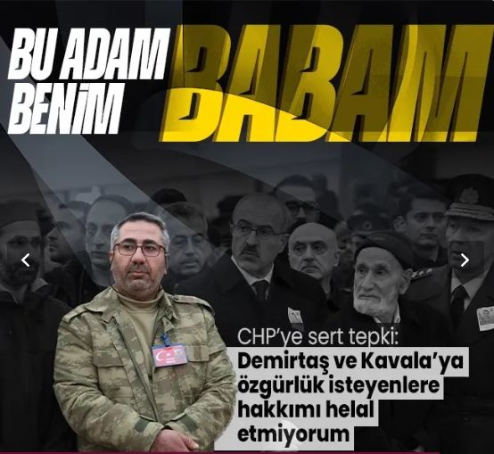 Son yolculuğuna uğurlanan şehit Kemal Aslan'ın babası: "Selahattin Demirtaş ve Osman Kavala'ya özgürlük isteyenlere hakkımı helal etmiyorum"