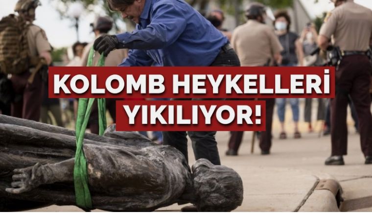 ABD’de Kolomb heykelleri yıkılıyor