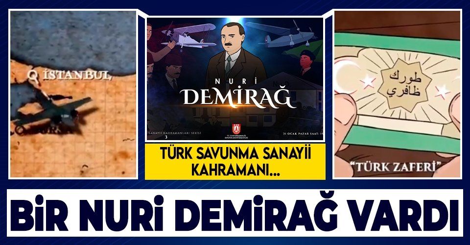 Türkiye'nin kahramanı Nuri Demirağ'ın hayatı animasyonla anlatıldı
