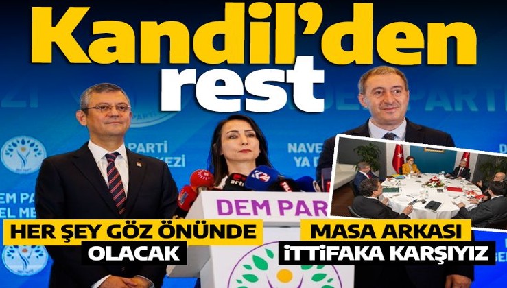 HDP/DEM Parti CHP'ye resti çekti: Her şey göz önünde olacak: Masa arkası ittifaka karşıyız