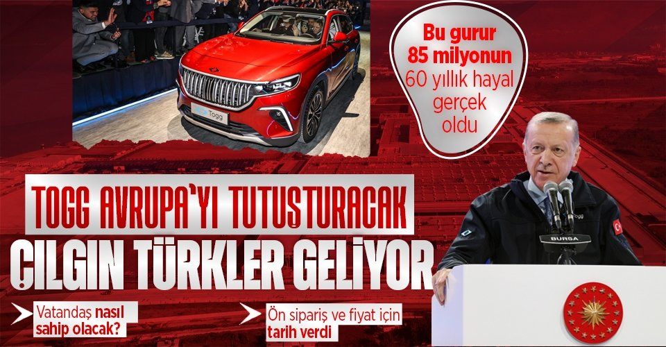 Cumhurbaşkanı Erdoğan: Togg 85 milyonun gururu, Yaşasın Cumhuriyet!