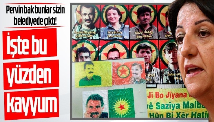 SON DAKİKA: Kayyum atanan İpekyolu Belediyesi'nde PKK elebaşı Öcalan'ın paçavraları ele geçirildi