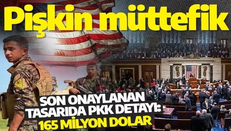 Yüzsüz müttefik ABD! Son onaylanan tasarıda PKK detayı: 165 milyon dolar