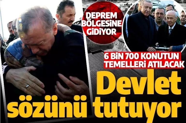 Cumhurbaşkanı Erdoğan deprem bölgesi Malatya'ya gidiyor! Temel atma törenine katılacak