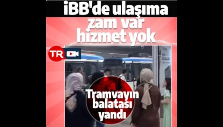 İstanbul'da tramvay arızalandı! Fotoğraf çeken yolculara İBB'den uyarı geldi