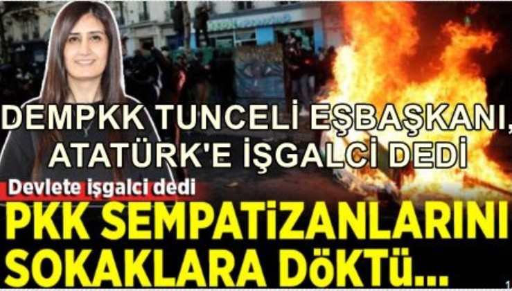 Kayyum Atanan Tunceli Belediyesi Eş Başkanı Atatürk'e İşgalci Dedi