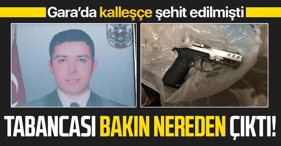 Gara şehidi Uzman Çavuş Hüseyin Sarı'nın tabancası Diyarbakır'daki terör operasyonunda ele geçirildi