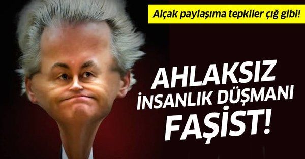 AK Parti'den Geert Wilders'ın paylaşımına tepki