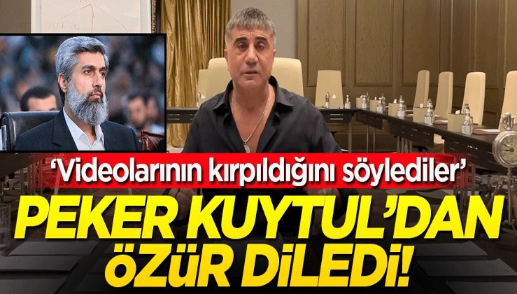 Firari mafya elebaşısı Sedat Peker'den Alparslan Kuytul'a güzelleme! 'Senden özür dilerim'