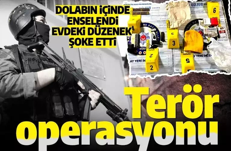 İstanbul'da terör operasyonu! Dolapta enselendi evdeki düzenek şoke etti