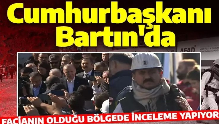 Son dakika: Cumhurbaşkanı Erdoğan, Bartın'da incelemeler yapıyor