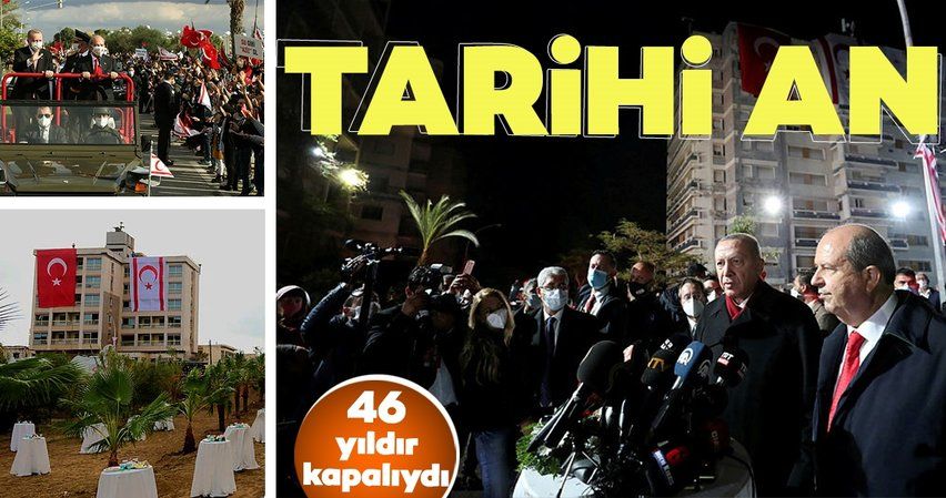 Cumhurbaşkanı Erdoğan ve Tatar'dan Maraş'ta ortak açıklama