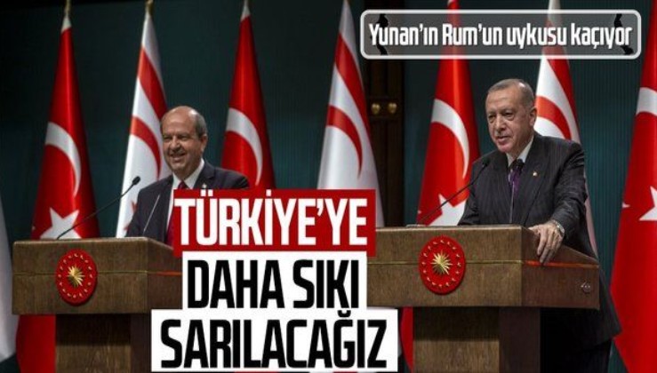 KKTC Cumhurbaşkanı Ersin Tatar'dan Rum'a Yunan'a mesaj: Türkiye'ye daha da sıkı sarılacağız