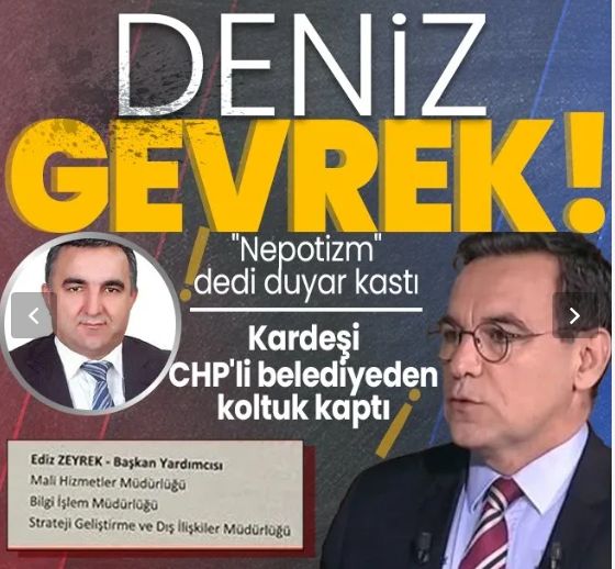 Sözcü yazarı Deniz Zeyrek'in ağabeyi Ediz Zeyrek'e CHP'li Kadıköy Belediyesi'nde başkan yardımcılığı