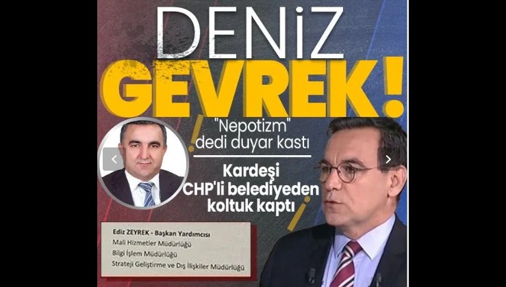 Sözcü yazarı Deniz Zeyrek'in ağabeyi Ediz Zeyrek'e CHP'li Kadıköy Belediyesi'nde başkan yardımcılığı