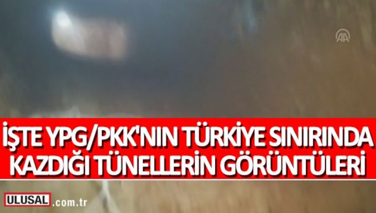 Terör örgütü YPG/PKK, Türkiye sınırında tüneller kazmaya devam ediyor