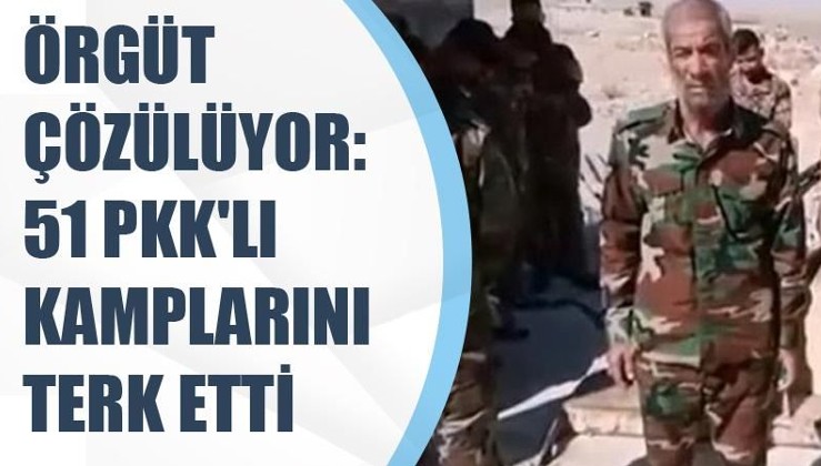 Örgüt çözülüyor: 51 PKK'lı kamplarını terk etti