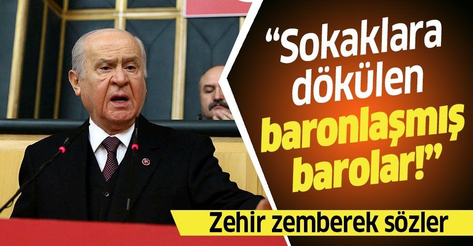 Son dakika: MHP lideri Devlet Bahçeli'den flaş "baro" açıklaması