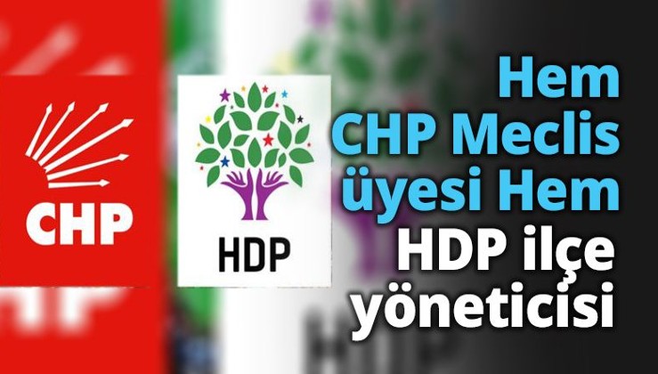 Hem CHP meclis üyesi, hem HDP ilçe yöneticisi