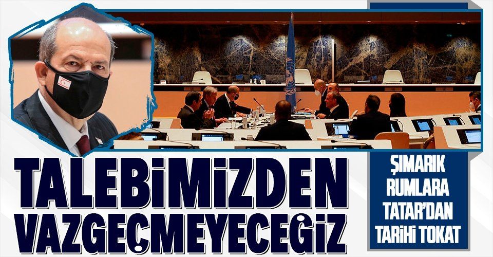 SON DAKİKA: KKTC Cumhurbaşkanı Ersin Tatar'dan flaş açıklama: Talebimizden vazgeçmeyeceğiz