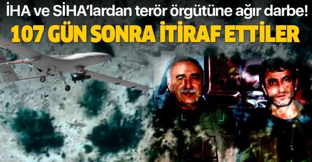 SİHA ve İHA'lardan ağır darbe alan terör örgütü PKK ölülerini 107 gün sakladı