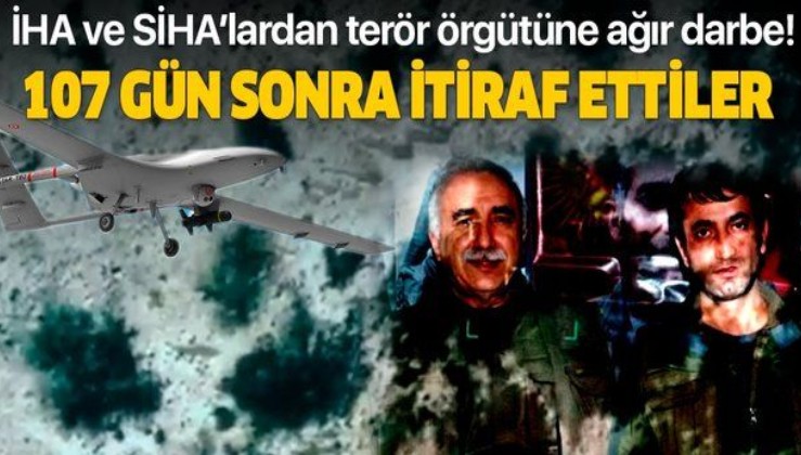 SİHA ve İHA'lardan ağır darbe alan terör örgütü PKK ölülerini 107 gün sakladı