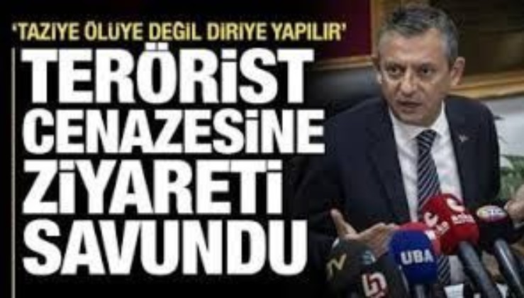 CHP'nin DEM sevdası! Özgür Özel terörist cenazesine giden CHP'li başkanı savundu!